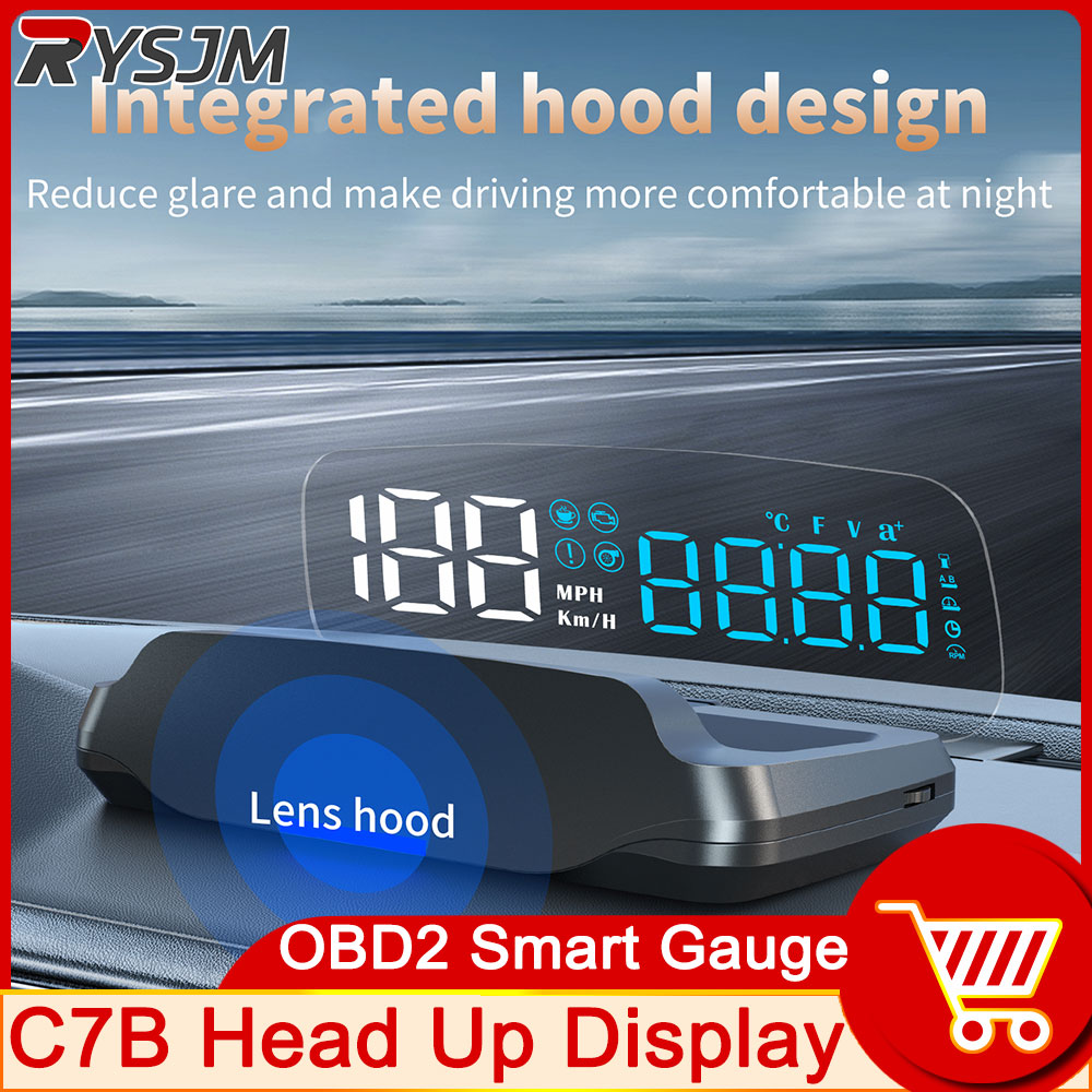 Obd2 Hud Speedometer Projector - C7B OBD2 HUD affichage tête haute