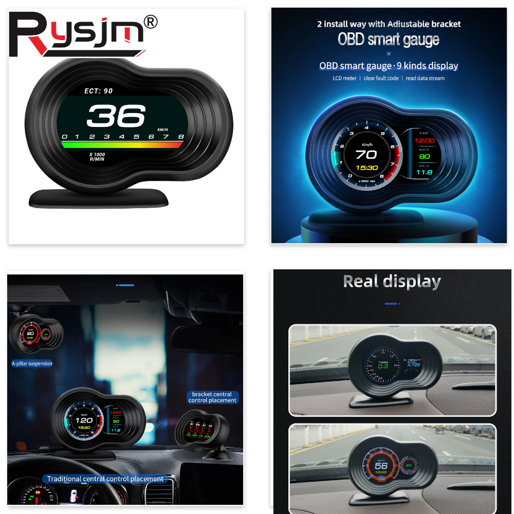 Obd2 Hud Speedometer Projector - Afficheur tête haute OBD2 F9 pour