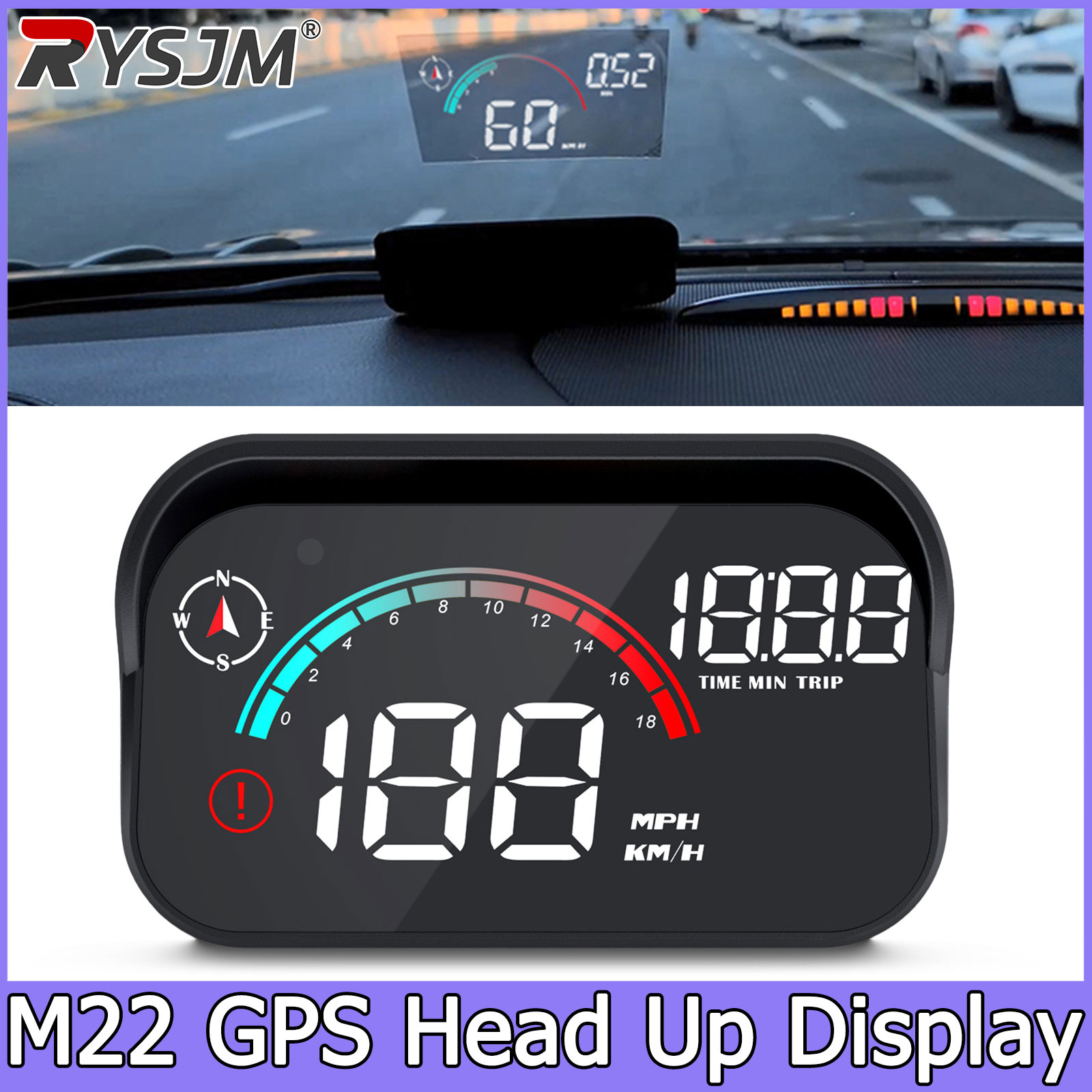 Hud Speedometer Digital Universal - Compteur de vitesse numérique GPS universel
