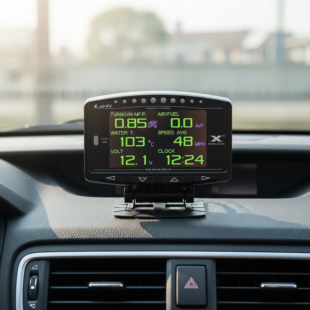 Hud Display With Tire Pressure - Jauge numérique OBD2 Lufi X1 pour