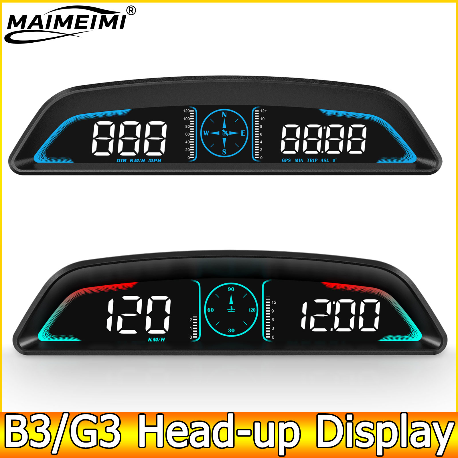 Hud Obd2 Multi Function Alarm - AD voiture B3 OBD/G3 GPS affichage