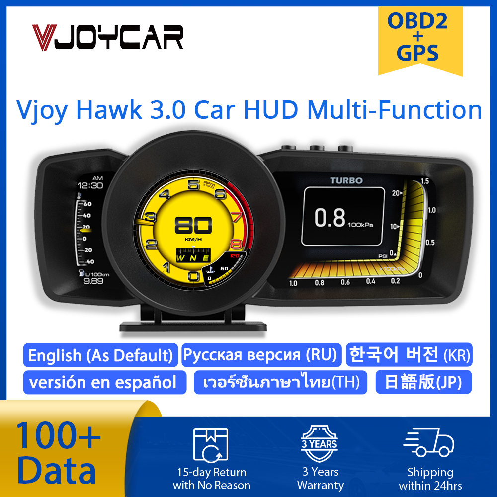 Hud Obd2 Multi Function Alarm - Vjoy Hawk-Carte Prada Multifonction HUD pour