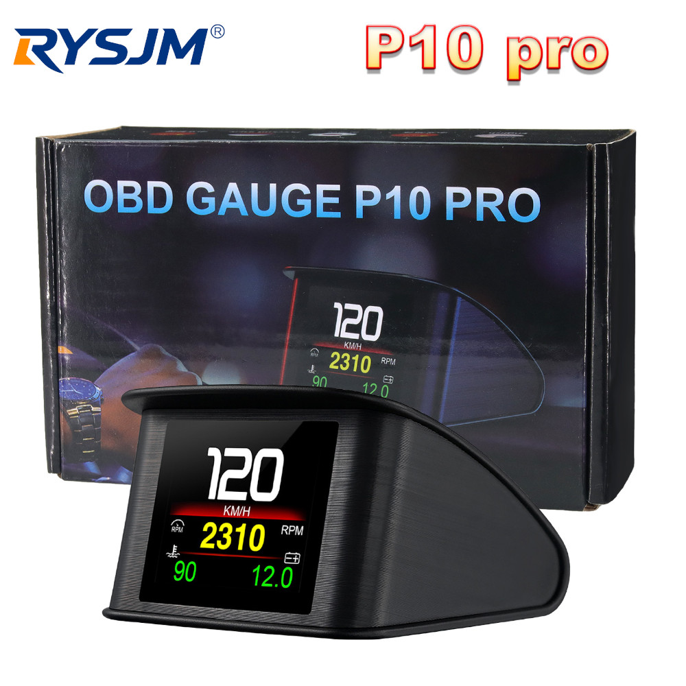 Obd2 Hud Speedometer Projector - Afficheur tête haute numérique HD P10-PRO