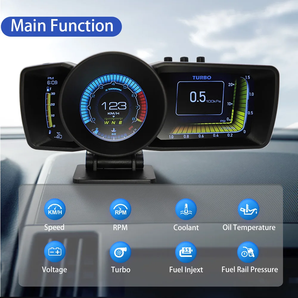 Carte Prada multifonction pour - Hud Obd2 Multi Function Alarm avis et prix