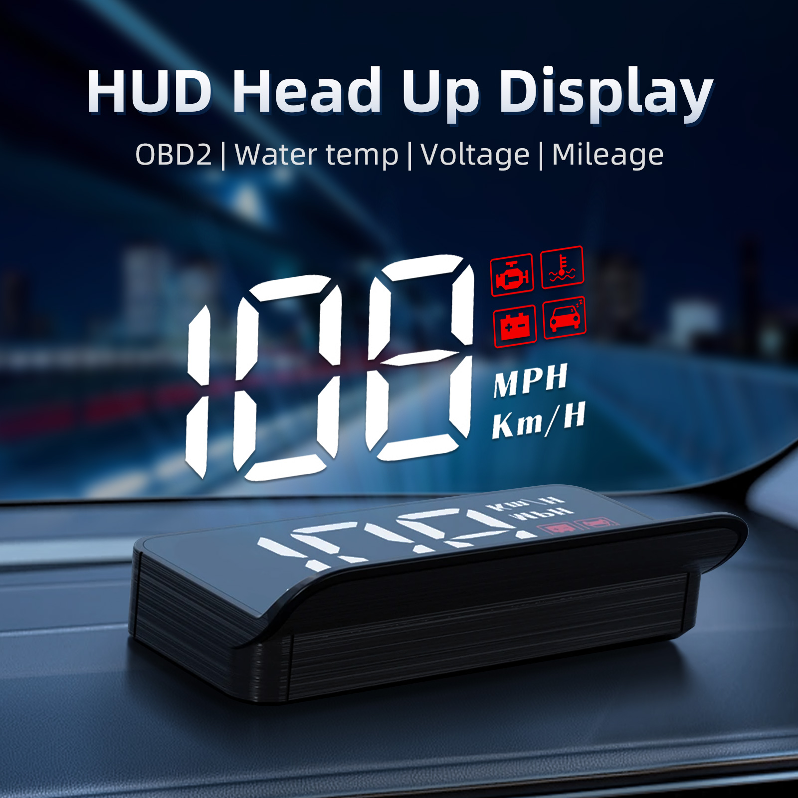 Compteur de vitesse numérique  - Obd2 Hud Speedometer Projector avis et prix