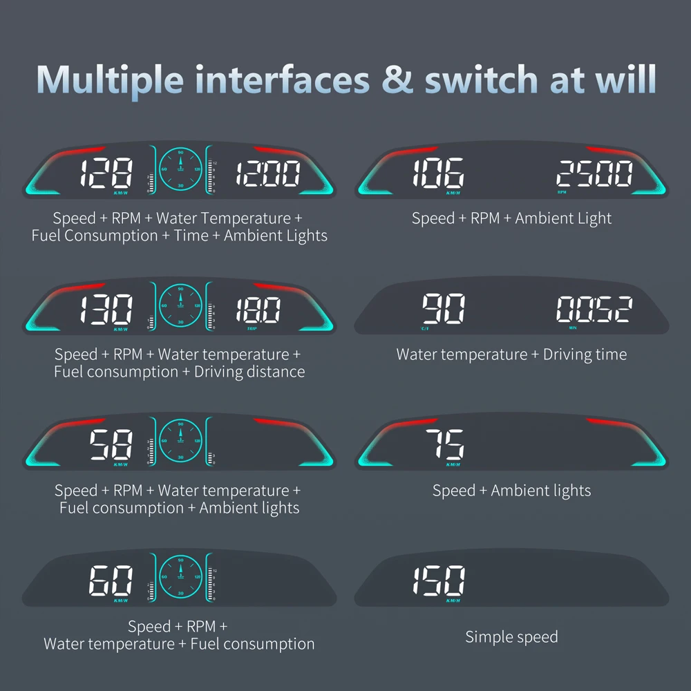 Compteur de vitesse numérique  - Car Heads Up Display Navigation avis et prix
