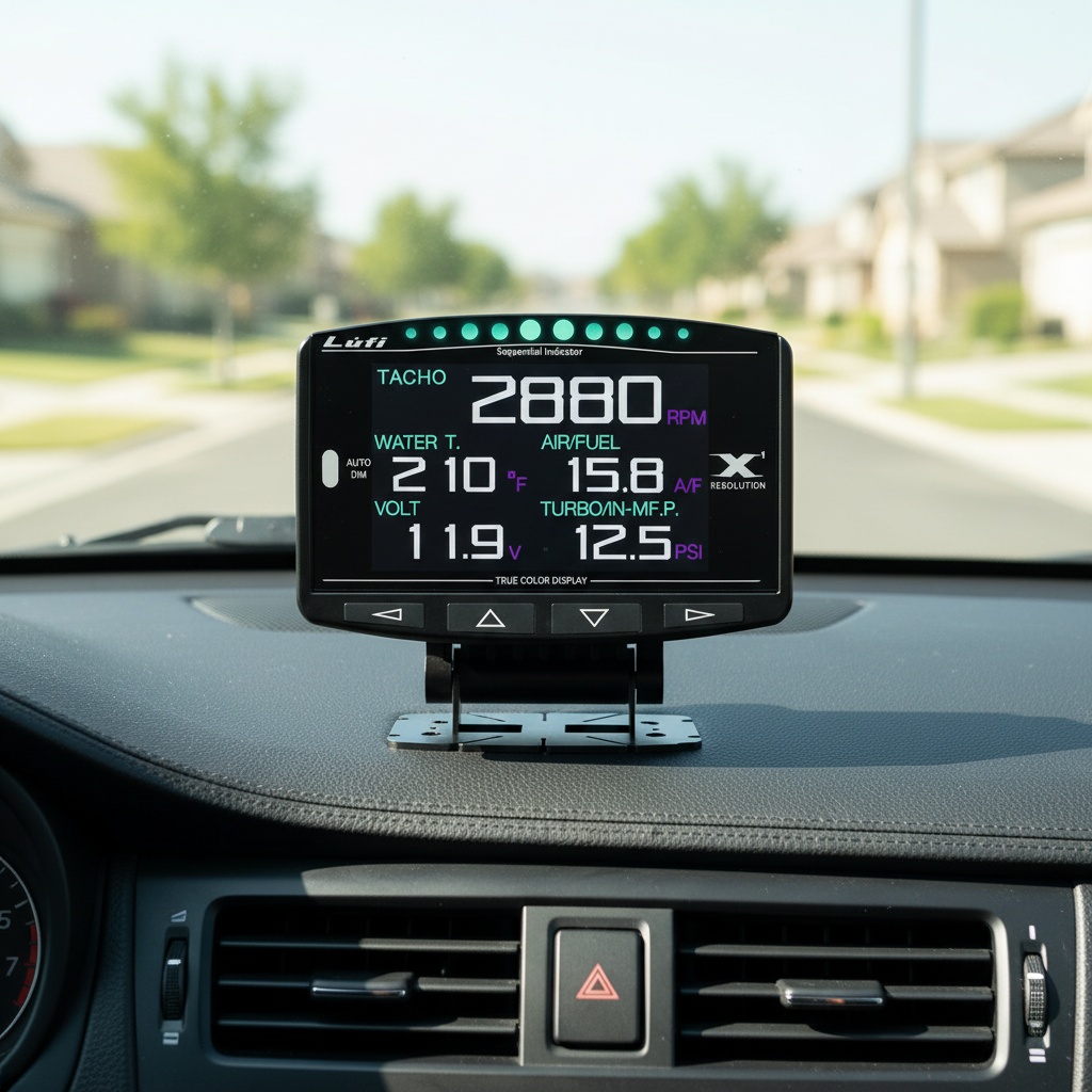 Jauge numérique OBD2 Lufi X1 p - Hud Display With Tire Pressure avis et prix