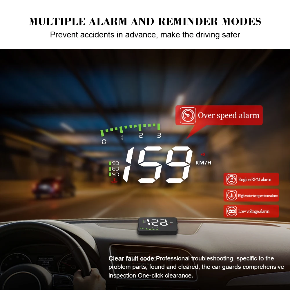 A900 OBD2 pour voiture, projec - Obd2 Hud Speedometer Projector avis et prix