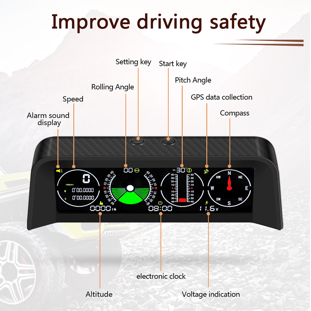 Affichage tête haute intellige - Hud Display With Tire Pressure avis et prix