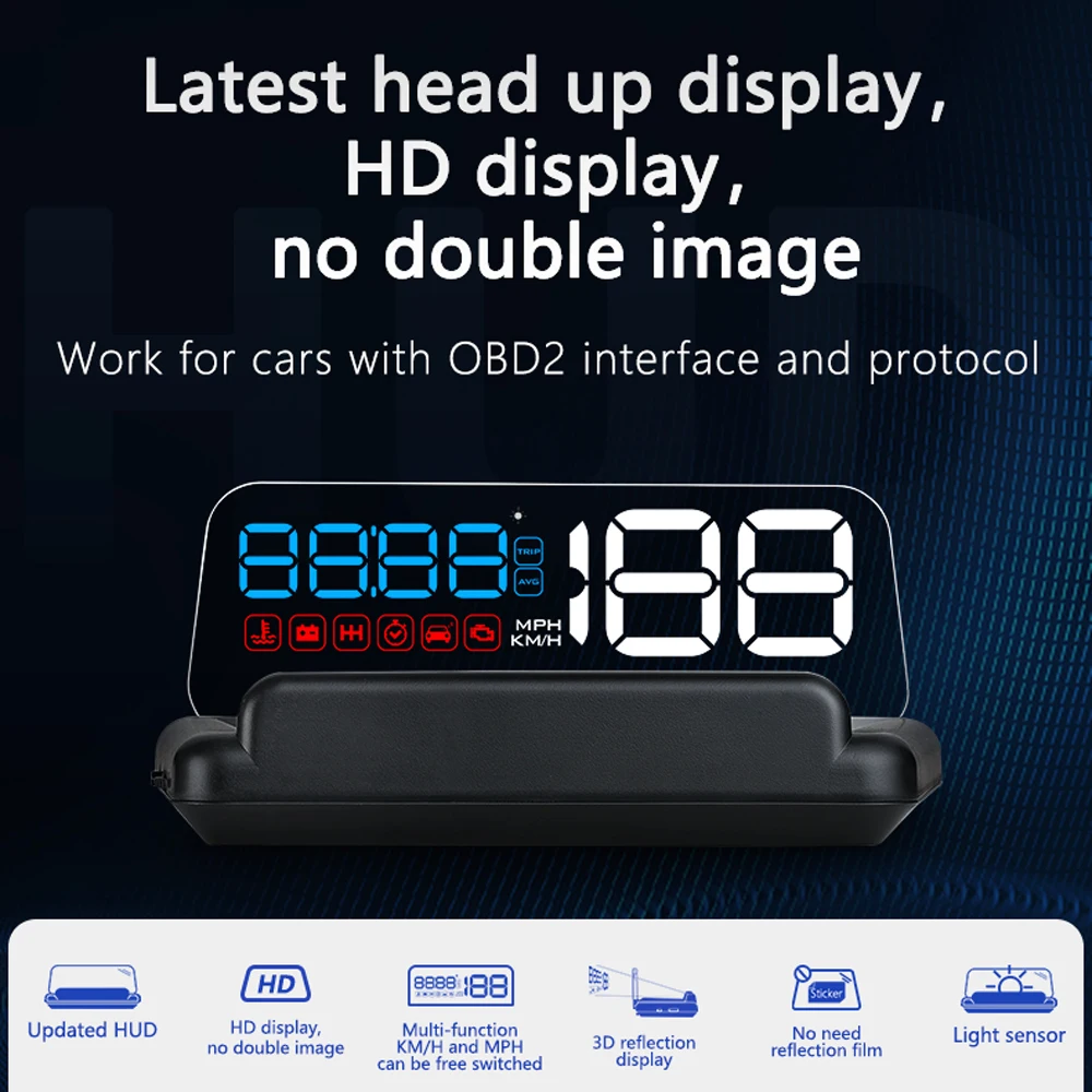 Nouveau C500 OBD2 HUD voiture  - Obd2 Hud Speedometer Projector avis et prix