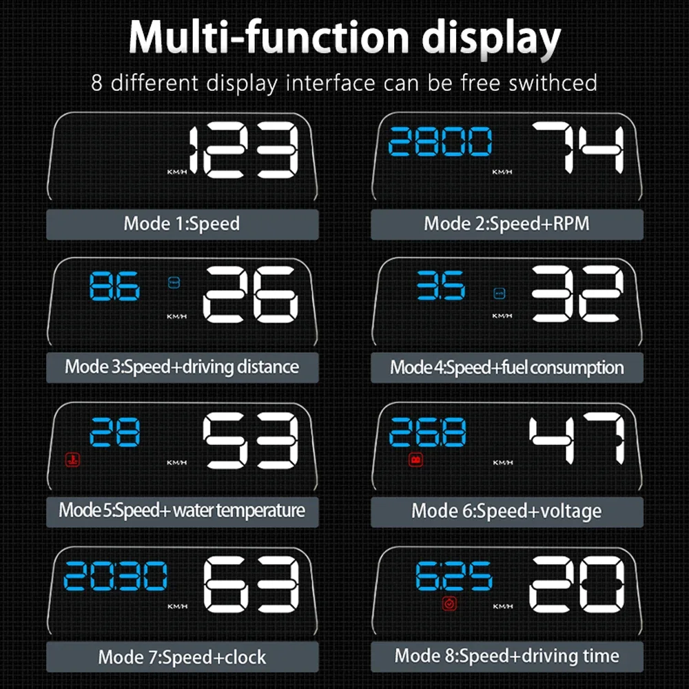 Nouveau C500 OBD2 HUD voiture  - Obd2 Hud Speedometer Projector avis et prix