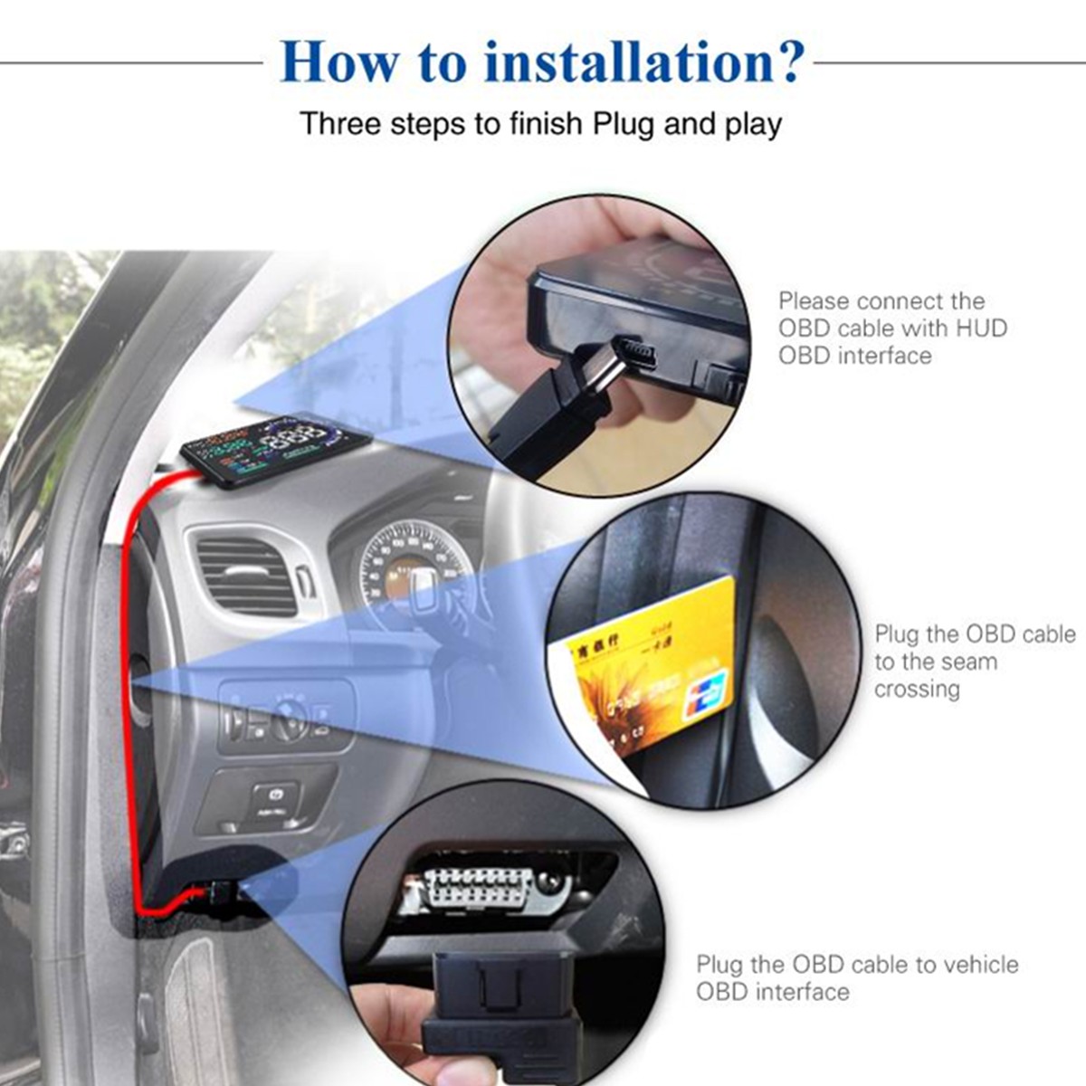 OBD2 HUD affichage tête haute  - Obd2 Hud Speedometer Projector avis et prix