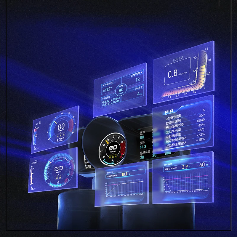 A600 HUD de voiture, tableau d - Hud Obd2 Multi Function Alarm avis et prix