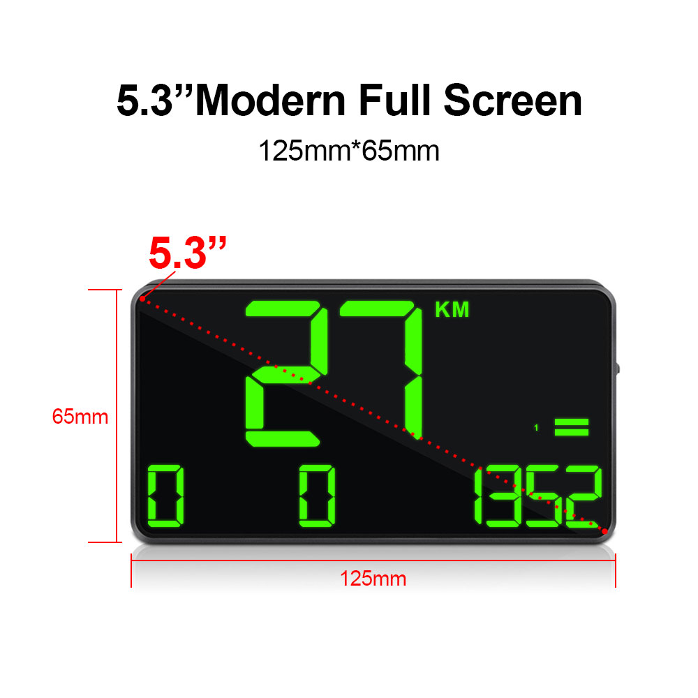 Compteur de vitesse GPS 5.3 po - Hud Speedometer Digital Universal avis et prix