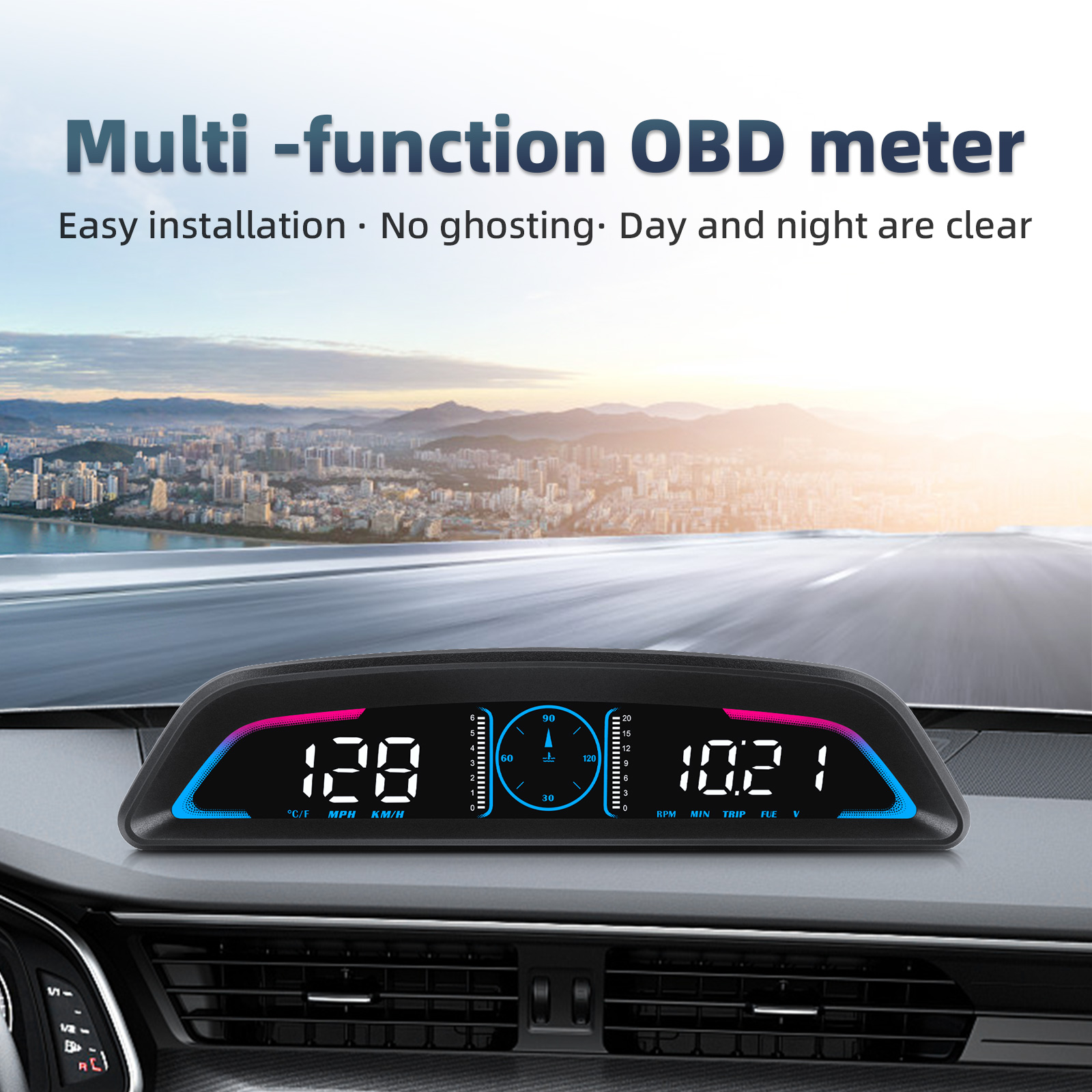 B3 OBD2 HUD affichage multifon - Hud Obd2 Multi Function Alarm avis et prix