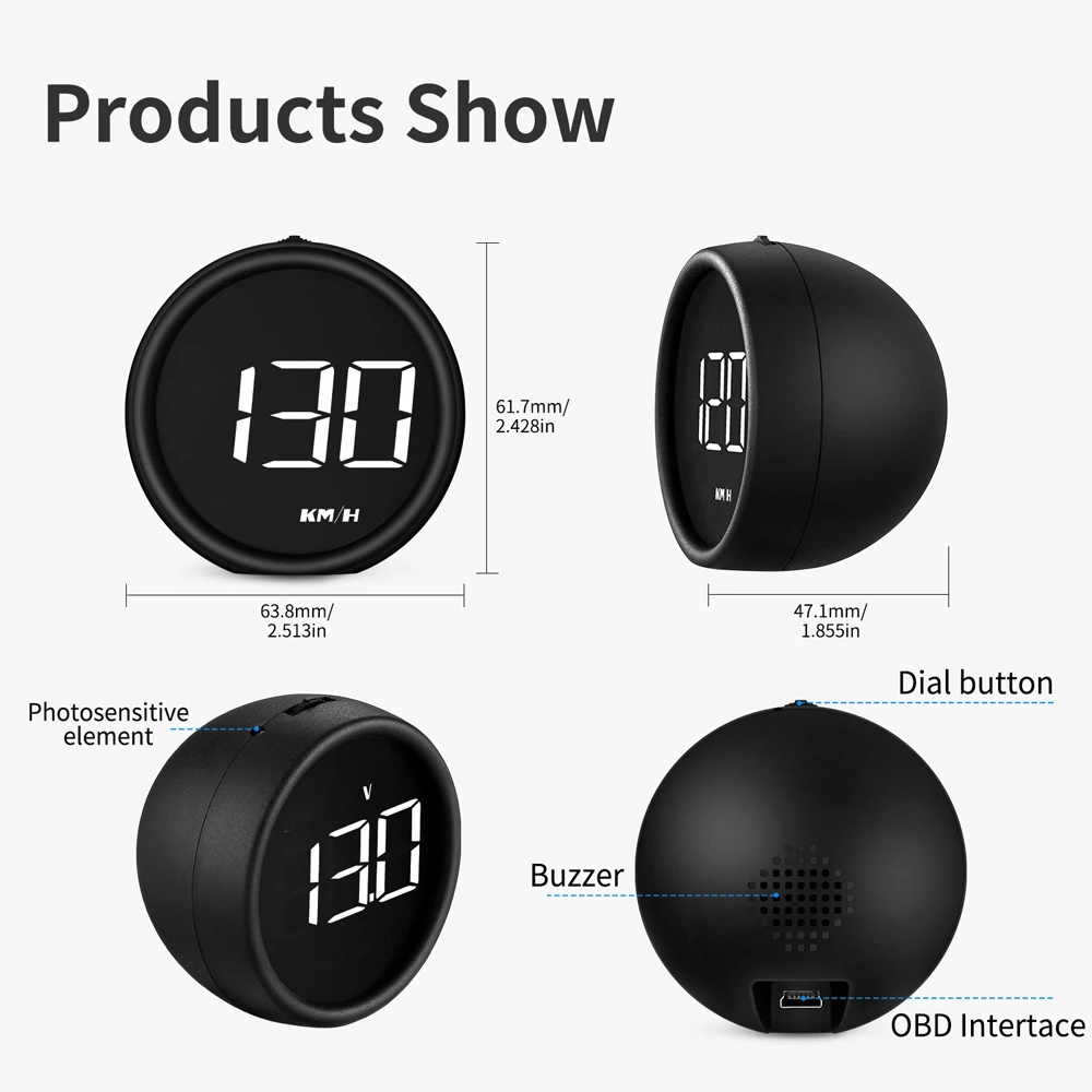 Compteur de vitesse automobile - Obd2 Hud Speedometer Projector avis et prix